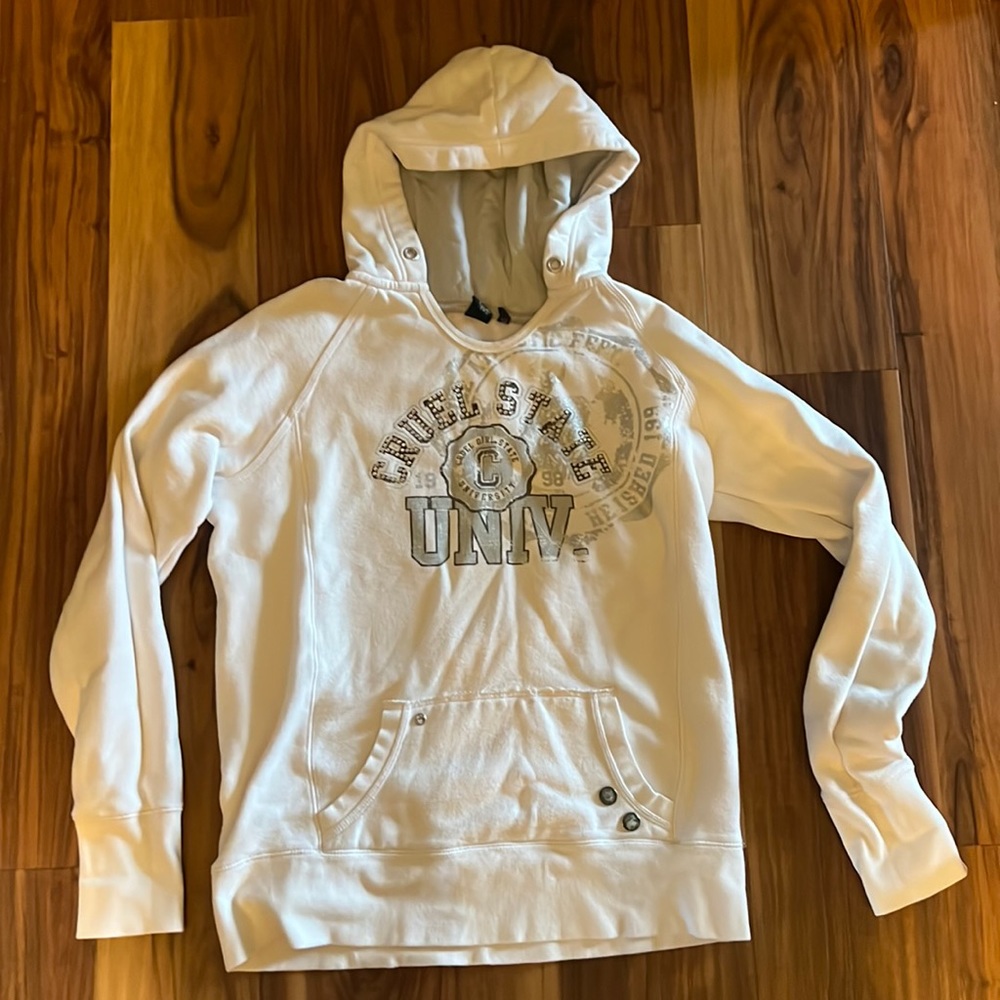 White Cruel Girl Sweatshirt XL
